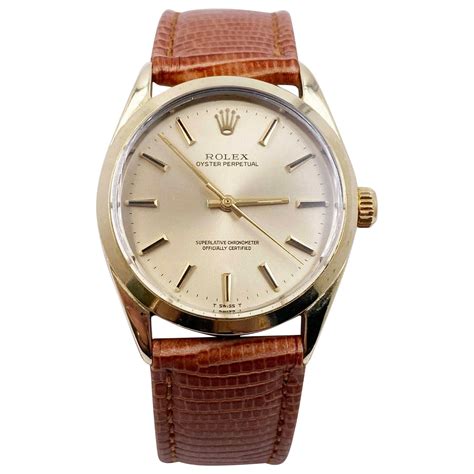 gold rolex oyster perpetual leather strap|Rolex Oyster strap replacement.